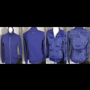 Lululemon Raja Jacket II Reversible Manifesto Swirl Purple